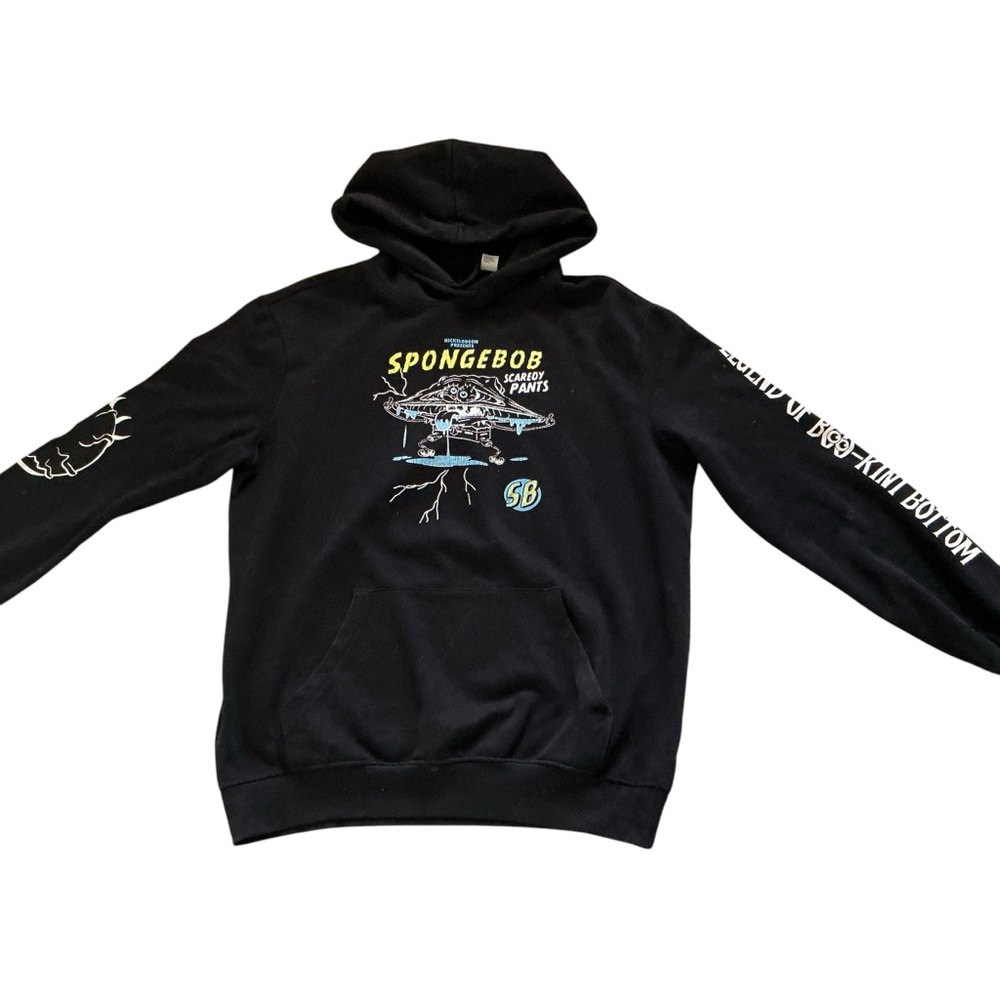 Nickelodeon Black Sweatshirt with Iconic Design size large